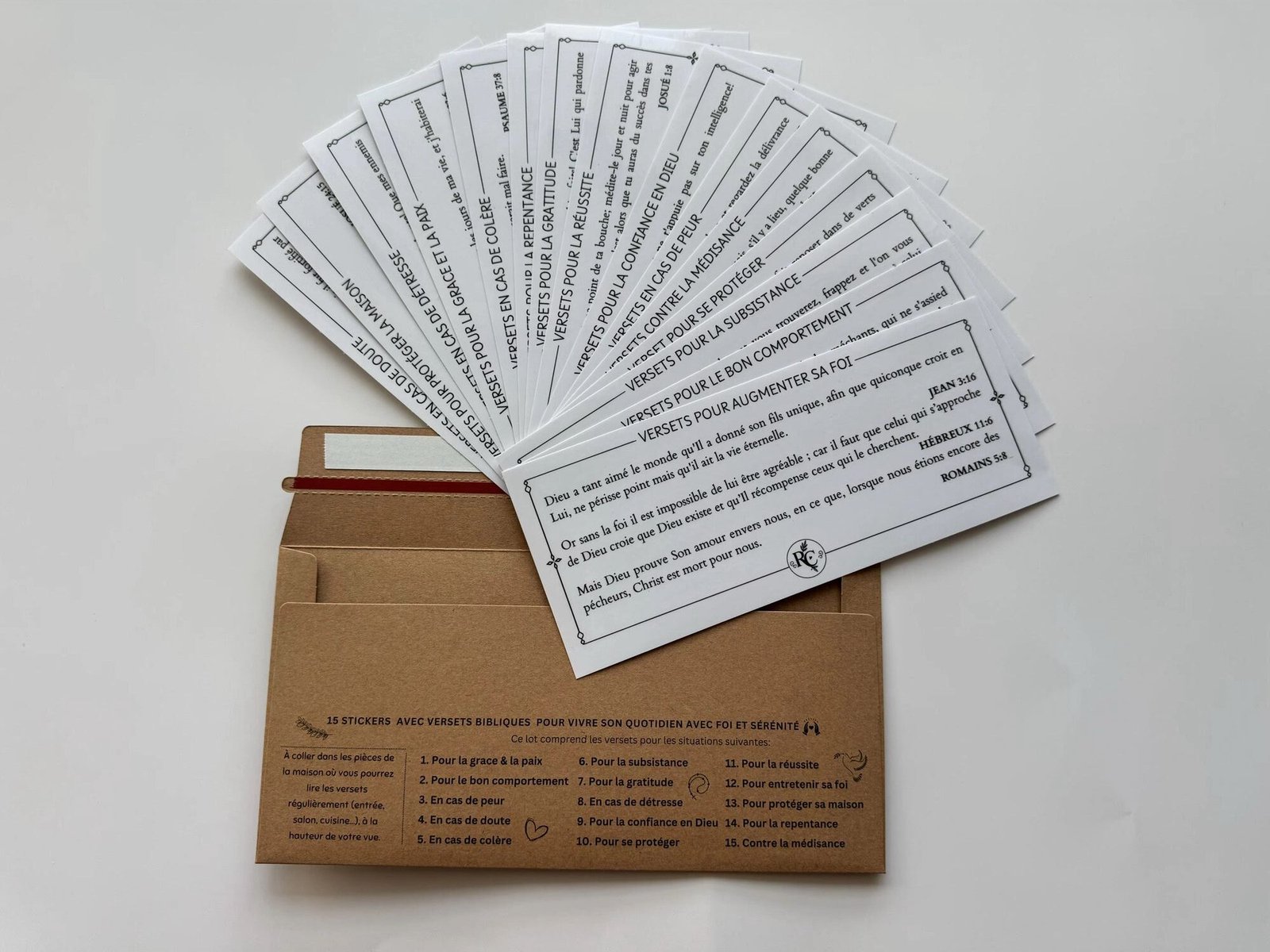 Stickers versets bibliques